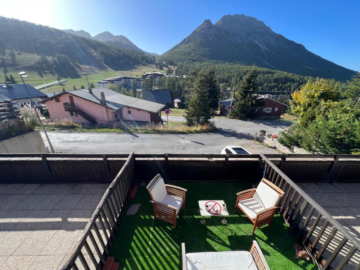 Les Tanieres De Montgenevre - La Marmotte - Duplex 4 P Entierement Renove Avec Vue Magnifique Apartment Bagian luar foto