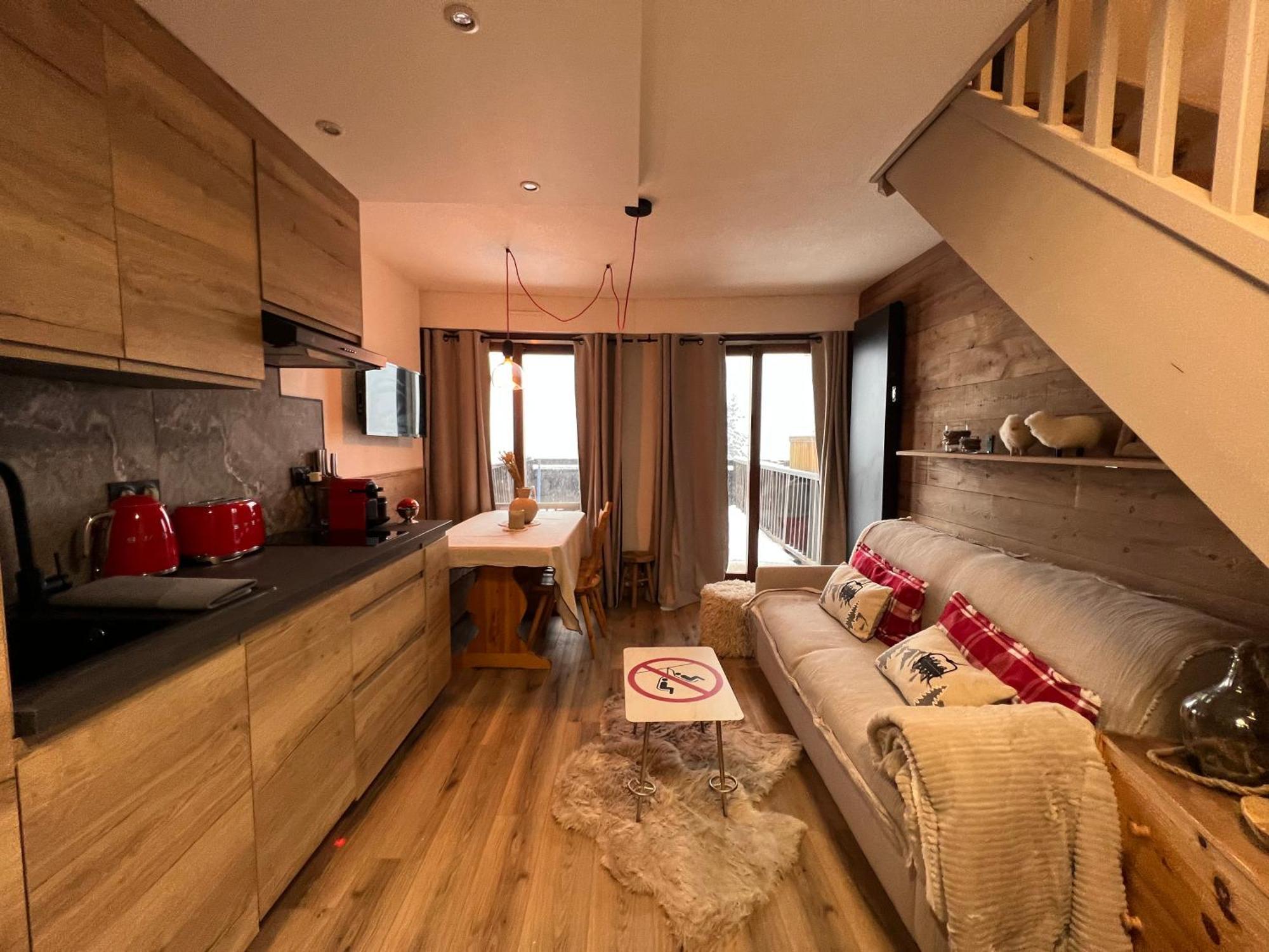 Les Tanieres De Montgenevre - La Marmotte - Duplex 4 P Entierement Renove Avec Vue Magnifique Apartment Bagian luar foto