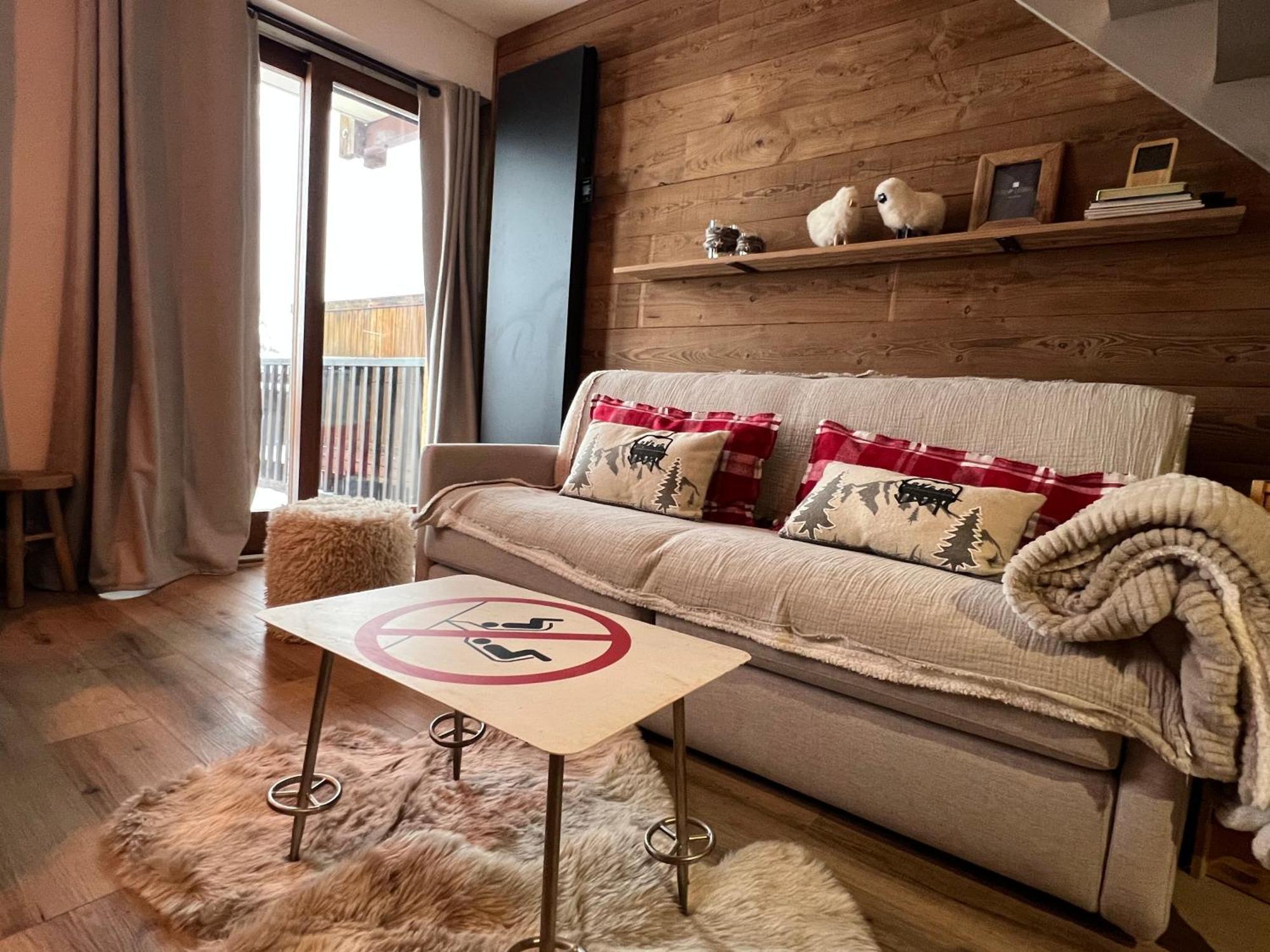 Les Tanieres De Montgenevre - La Marmotte - Duplex 4 P Entierement Renove Avec Vue Magnifique Apartment Bagian luar foto